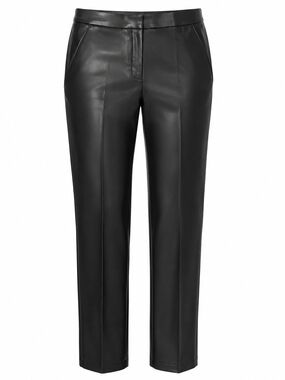J.CREW | Sleek Kate Soft Faux Leather Perfecting Pocket Rocker Pants Black | 16